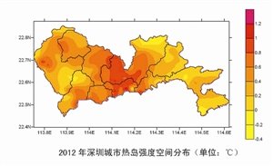 人口密度与热岛效应_生态基础设施导向的区域空间规划战略 广州市萝岗区实证(2)