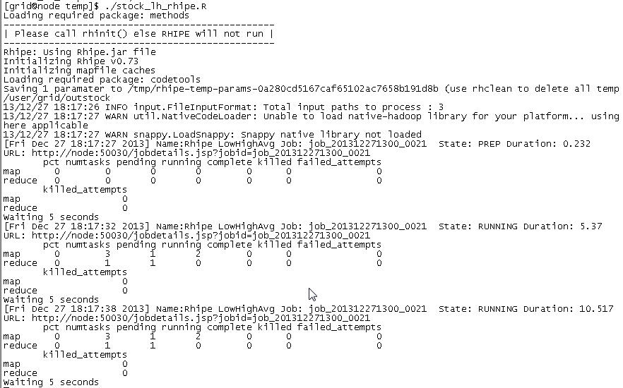 在R语言中使用RHipe对Hadoop上的股票数据进