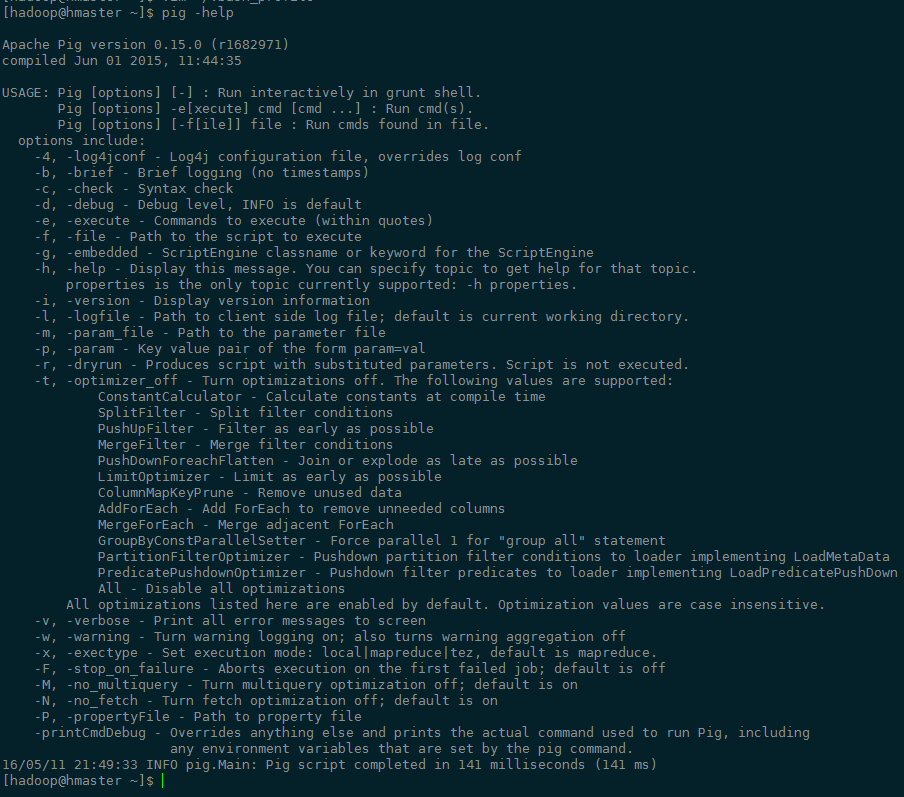 PIG java.lang.NoClassDefFoundError - Hadoop