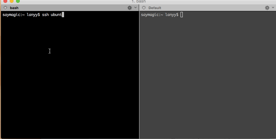 个终端登录,效果可以看下面gif图: 看,运行一段时间后直接报出了-bash